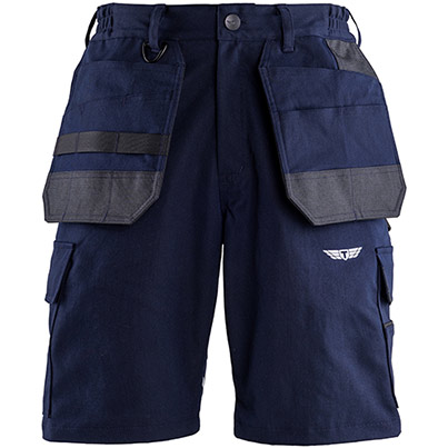 TROJAN Stretch Men’s Navy Cargo Shorts with Holster Pockets