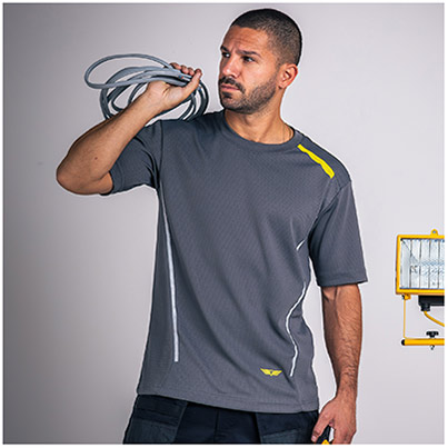 TROJAN Men’s Grey T-Shirt