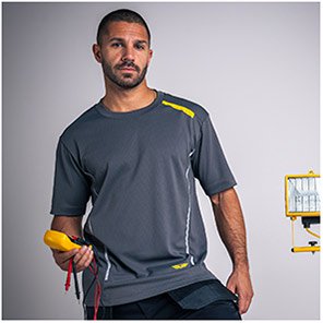 TROJAN Men’s Grey T-Shirt