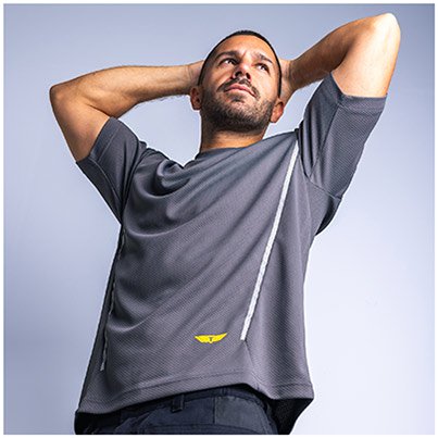 TROJAN Men’s Grey T-Shirt