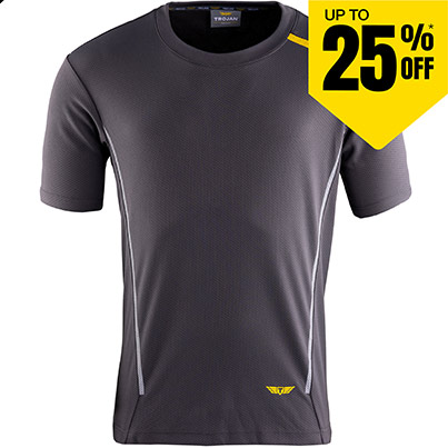 TROJAN Men’s Grey T-Shirt