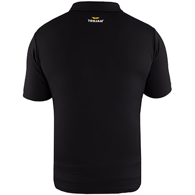 TROJAN Men’s Black Polo T-Shirt