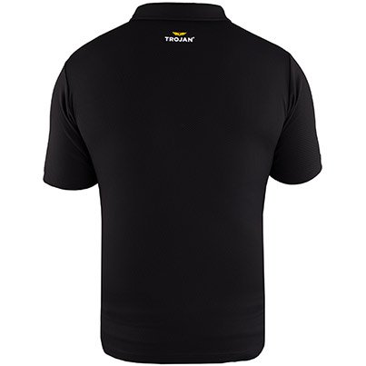 TROJAN Men’s Black Polo T-Shirt