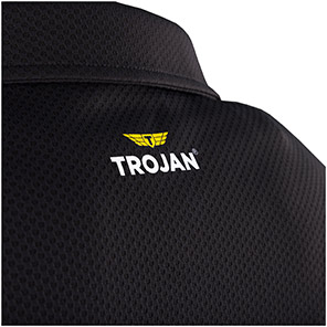 TROJAN Men’s Black Polo T-Shirt