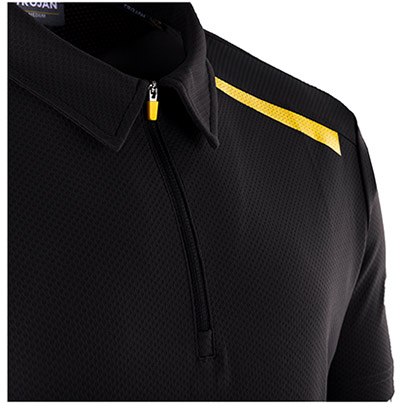 TROJAN Men’s Black Polo T-Shirt