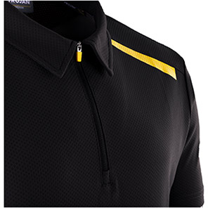 TROJAN Men’s Black Polo T-Shirt