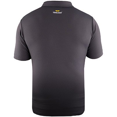 TROJAN Men’s Grey Polo T-Shirt