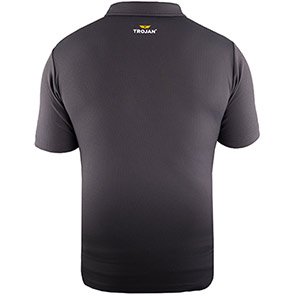TROJAN Men’s Grey Polo T-Shirt