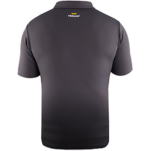 TROJAN Men’s Grey Polo T-Shirt