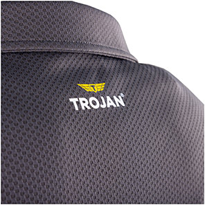 TROJAN Men’s Grey Polo T-Shirt