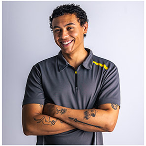 TROJAN Men’s Grey Polo T-Shirt