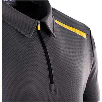 TROJAN Men’s Grey Polo T-Shirt