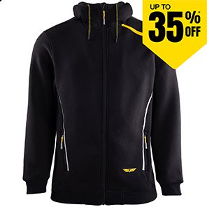 TROJAN Men’s Black Hoodie 3XL