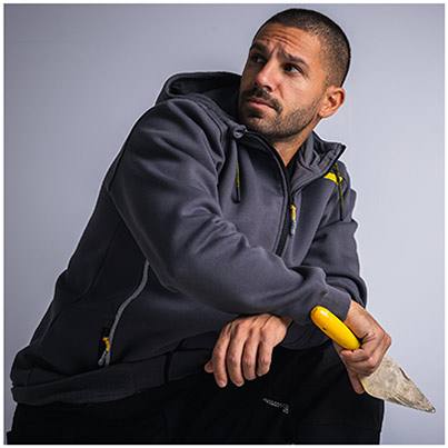 TROJAN Men’s Grey Hoodie