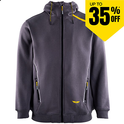 TROJAN Men’s Grey Hoodie