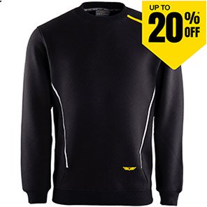 TROJAN Men’s Black Sweatshirt 3XL