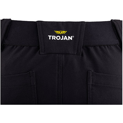 TROJAN Tech Men’s Black Cargo Trousers with Holster Pockets