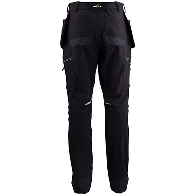 TROJAN Tech Men’s Black Cargo Trousers with Holster Pockets