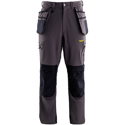 TROJAN Tech Men’s Grey Cargo Trousers with Holster Pockets