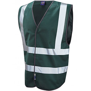 Leo Pilton Bottle Green Reflective Vest Leo Pilton Bottle Green Reflective Vest 4XL