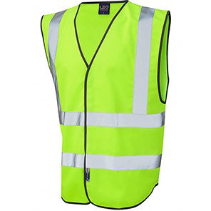 Leo Pilton Lime Green Reflective Vest XS
