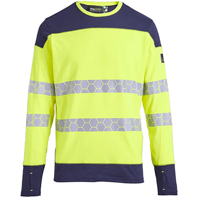 ProGARM Gen 2 TS255 Yellow Hi-Vis Arc-Flash Long-Sleeve T-Shirt