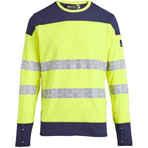 ProGARM Gen 2 TS255 Yellow Hi-Vis Arc-Flash Long-Sleeve T-Shirt 4XL