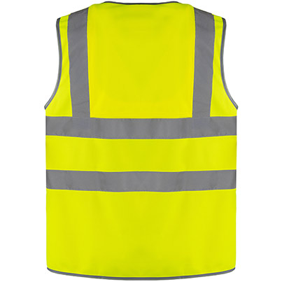 Arco Ultra Yellow Zip-Up Hi-Vis Vest