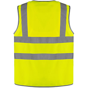 Arco Ultra Yellow Zip-Up Hi-Vis Vest