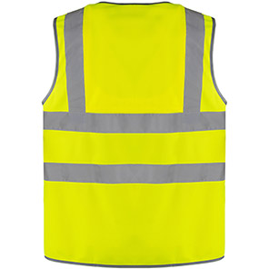 Arco Ultra Yellow Zip-Up Hi-Vis Vest