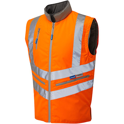 Pulsar PR498-R Hi-Vis Bodywarmer Orange