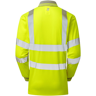 Pulsar P458-R Hi-Vis L/S Polo Yellow