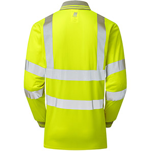 Pulsar P458-R Hi-Vis L/S Polo Yellow