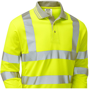 Pulsar P458-R Hi-Vis L/S Polo Yellow