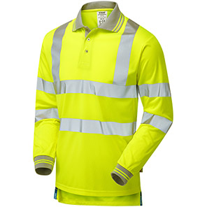 Pulsar P458-R Hi-Vis L/S Polo Yellow