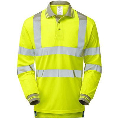 Pulsar P458-R Hi-Vis L/S Polo Yellow