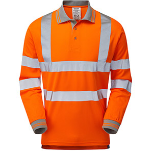 Pulsar PR470-R Hi-Vis L/S Polo Orange6XL