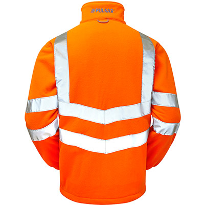 PULSAR PROTECT PR508-R Orange Interactive Hi-Vis Fleece Jacket