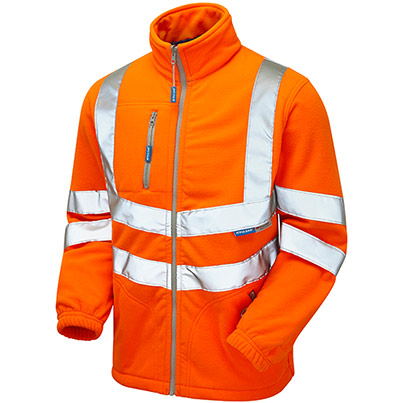 PULSAR PROTECT PR508-R Orange Interactive Hi-Vis Fleece Jacket