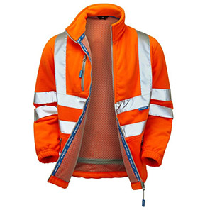 PULSAR PROTECT PR508-R Orange Interactive Hi-Vis Fleece Jacket