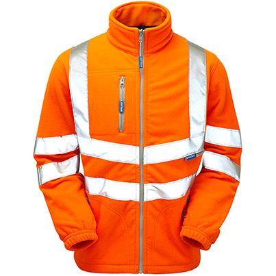 PULSAR PROTECT PR508-R Orange Interactive Hi-Vis Fleece Jacket