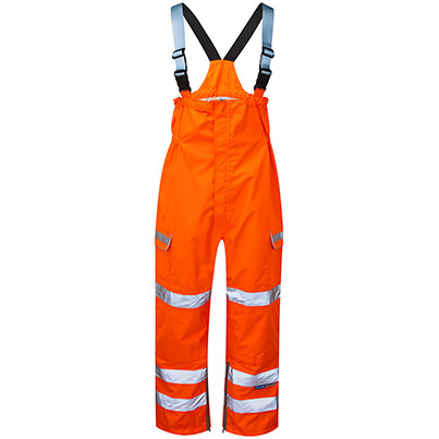Pulsar PR504-R Hi-Vis Salopette Orange