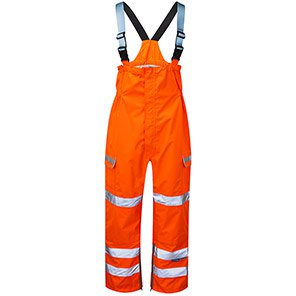 Pulsar PR504-R Hi-Vis Salopette Orange
