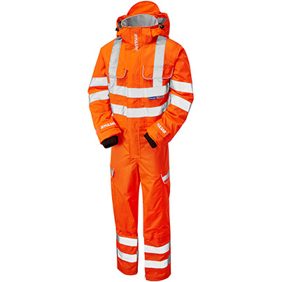 Pulsar PR505-R Hi-Vis Mesh Coverall Orange