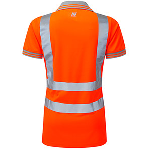 Pulsar PR701-R Women's Hi-Vis Short Sleeve Polo Orange