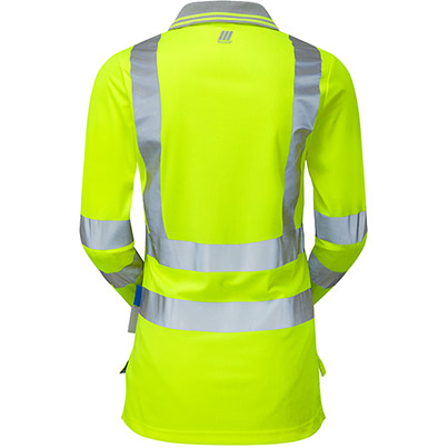 Pulsar P702-R Women's Hi-Vis Long Sleeve Polo Yellow