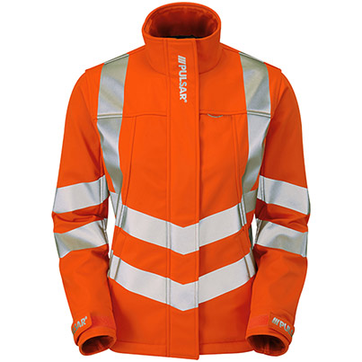 Pulsar PR707-R Women's Hi-Vis Softshell Orange