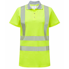 PULSAR LIFE LFE973 Ladies Hi-Vis Short Sleeve Polo Yellow 26
