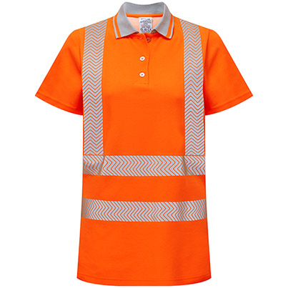 PULSAR LIFE Women’s Orange Hi-Vis Polo Shirt