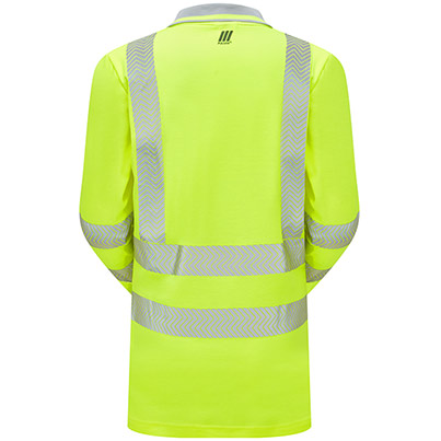 PULSAR LIFE Women’s Yellow Long-Sleeve Hi-Vis Polo Shirt